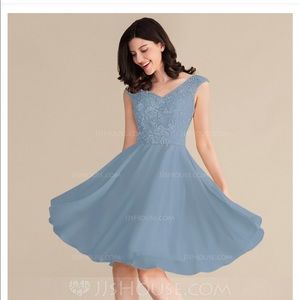 JJs house grey formal dress!